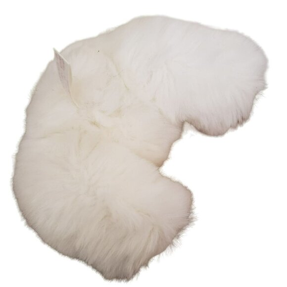 VTG White Teddy Bear Sleepy Blue Eyes Jointed HugginPuff Plush 80s Toy Stuffed - Picture 4 of 10